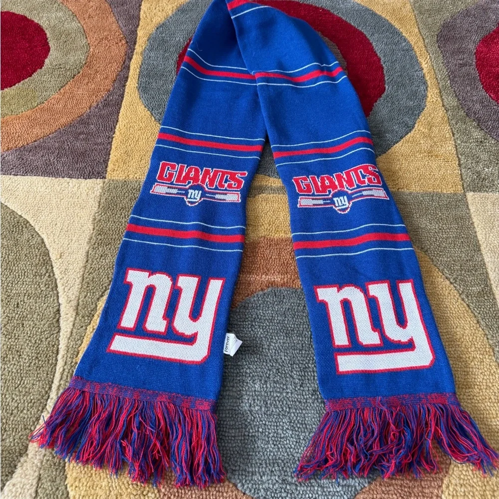 NY Giants NFL Football New York Unisex One Size Fits All Winter Scarf